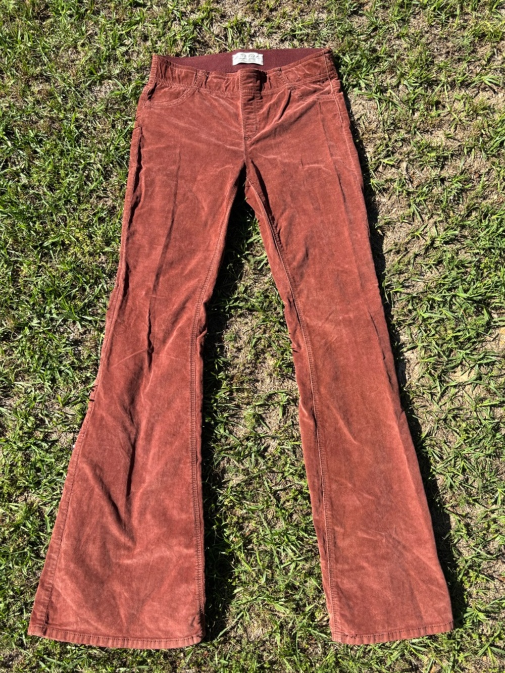 Free People rust colored corduroy pants